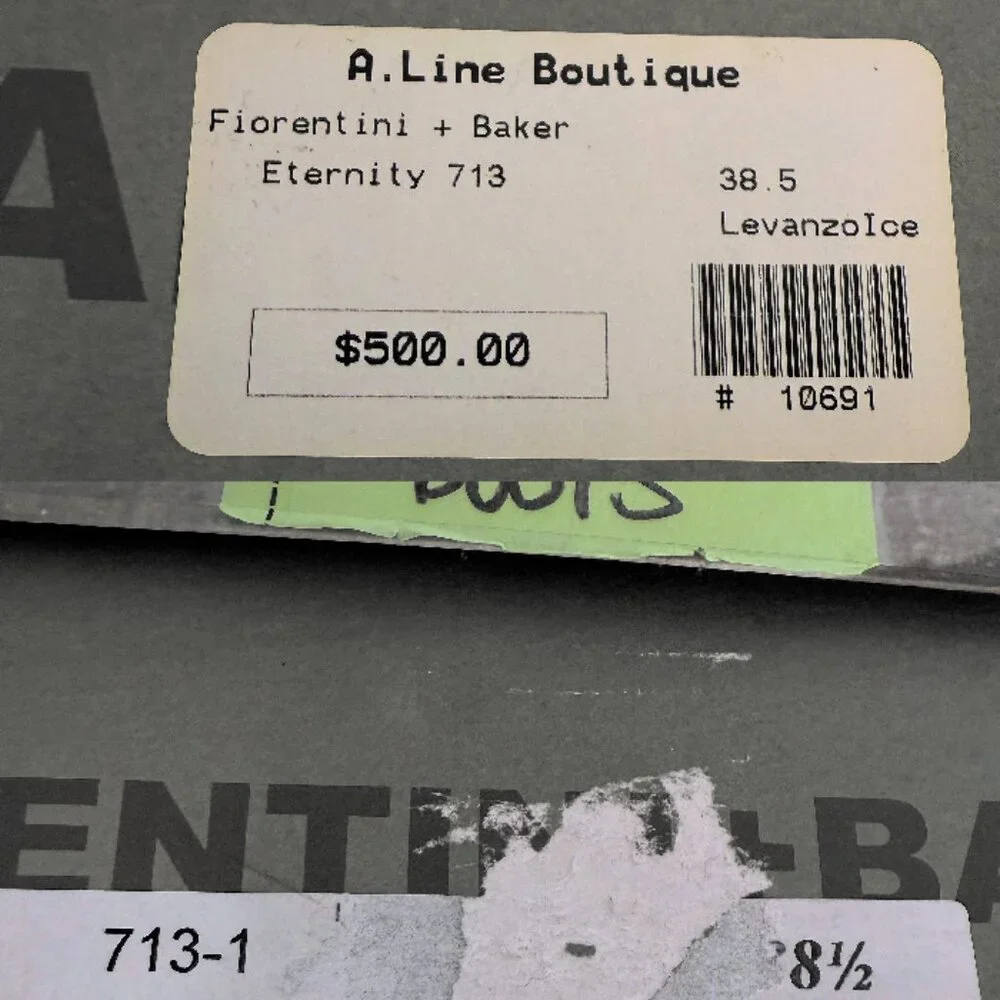 FIORENTINI + BAKER 2-Buckle Eternity 713 Moto Boots Levanzo Ice Size 38.5 NIB - Picture 14 of 14
